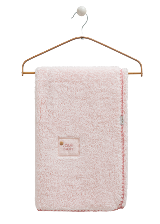 Patura Roz din Plus cu Muselina 80 x 90 cm BTU1619 Mell Sweet Baby