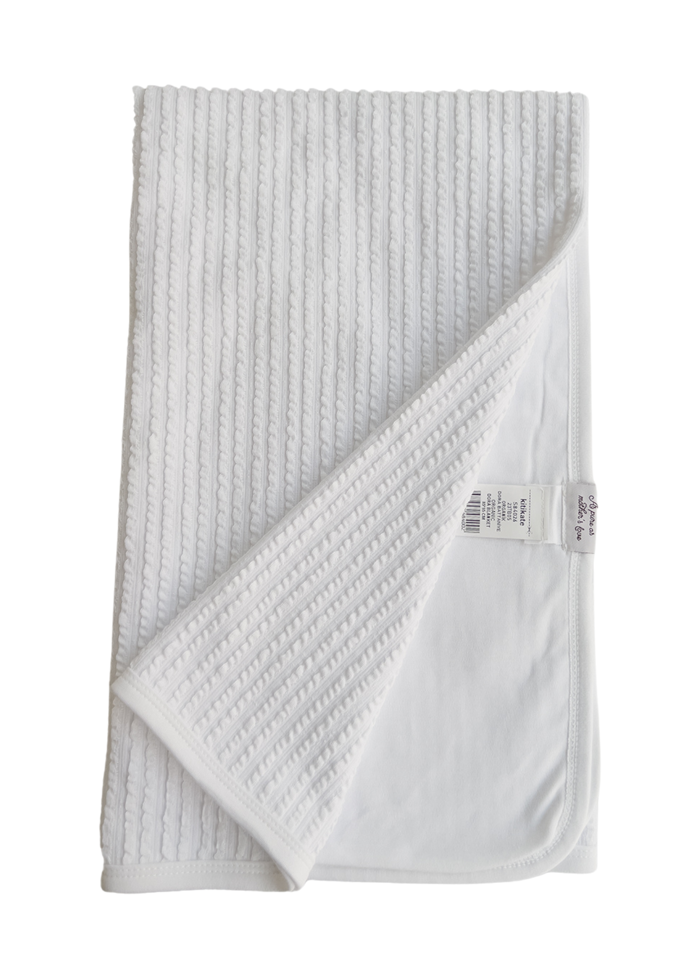 Pled din Bumbac Organic Alb S84026 KitiKate