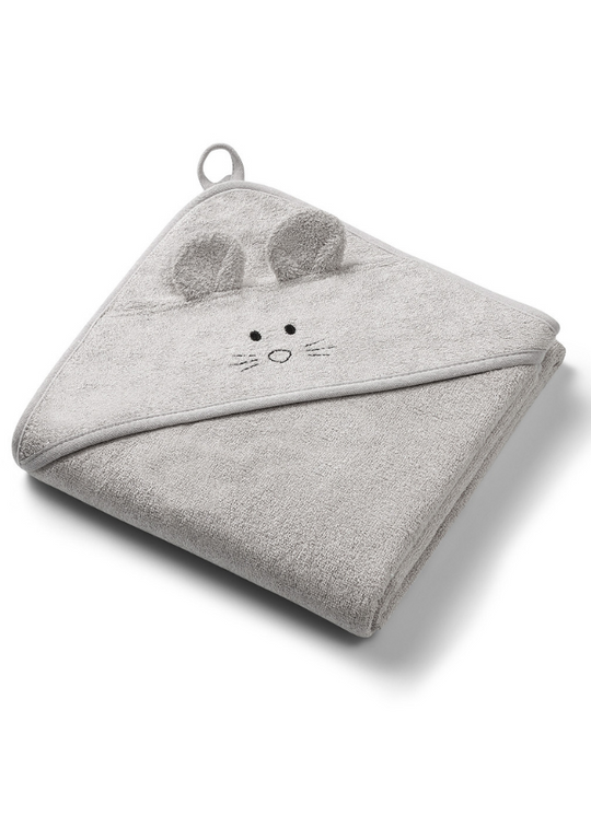 Bamboo Bath Towel with Hood 100 x 100 cm Gray 1553/03 Babyono
