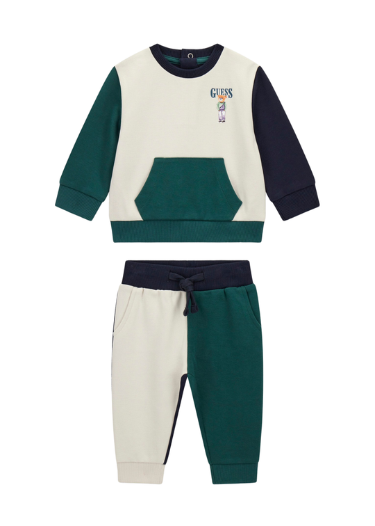 Trening 2 Piese Crem cu Verde I6RG14 KCCH0 F90P Guess