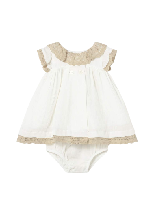 Rochie Ivory cu Dantela Bej si Chilotel 1888 Mayoral
