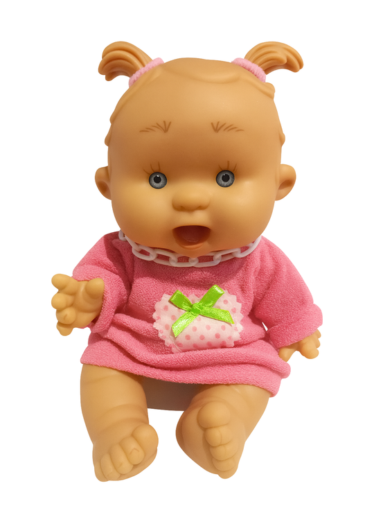 Papusa Parfumata cu Rochita Roz cu Capsuna - 26 cm - 0444 - Nines