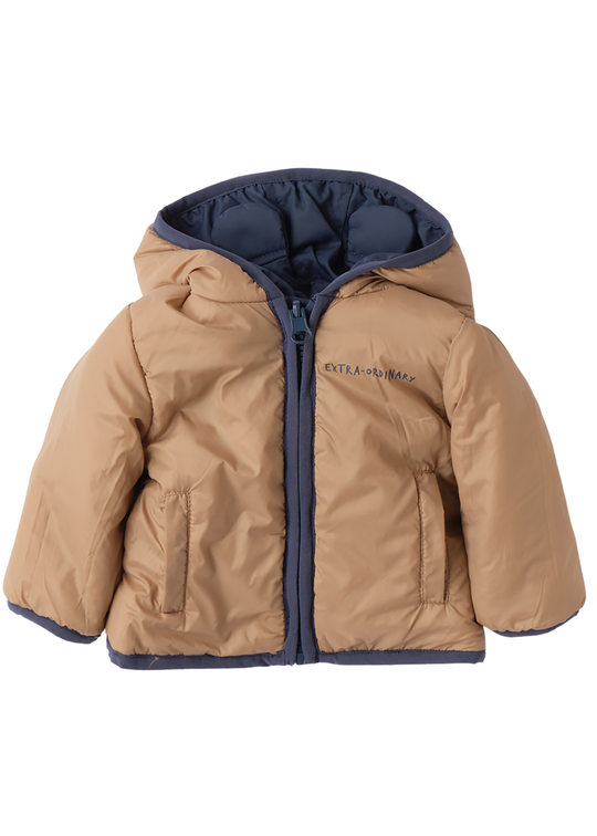 Geaca Reversibila din Fas Bleumarin cu Bej 4.G055/00 iDO