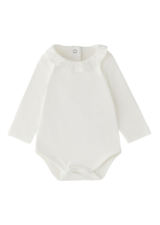 Body Ivory cu Maneca Lunga si Volan la Guler pentru Fete 4.H081/00 – iDO