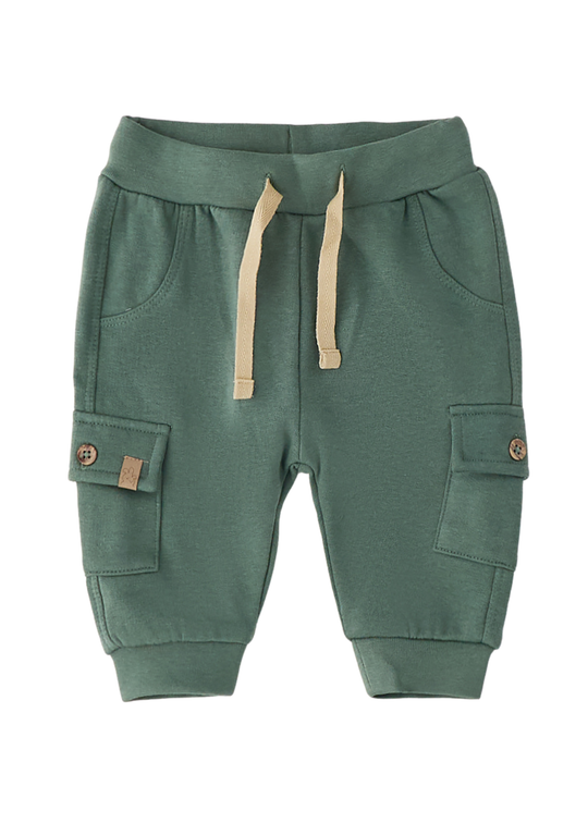 Pantaloni Lungi Verzi cu Buzunare pentru Baieti 4.H067/00 – iDO
