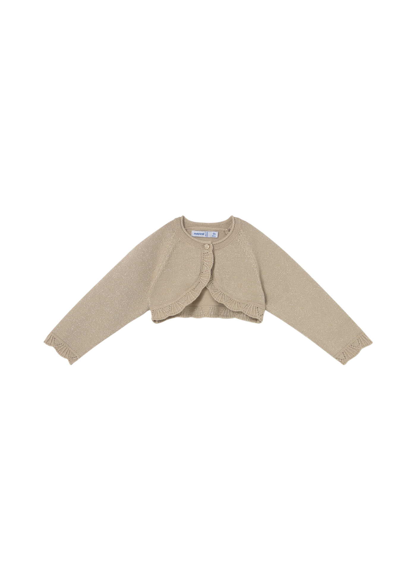 Cardigan Tricotat Bej Auriu 308 Mayoral