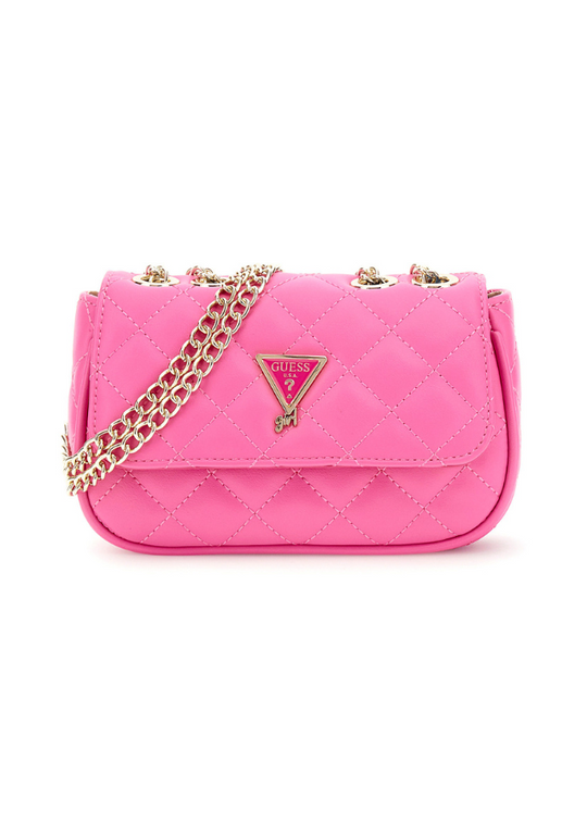 Geanta Roz Dreptunghiulara cu Lant Auriu J5YZ17 WGT10 G6N3 Guess