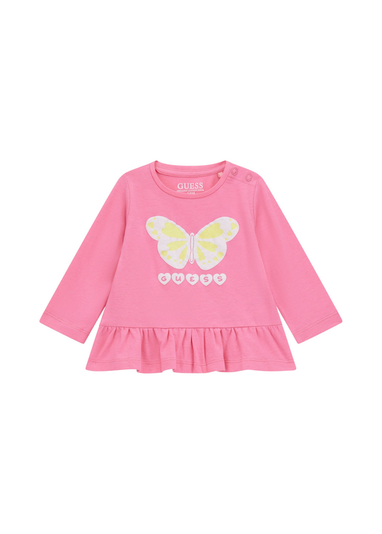 Bluza Frez cu Maneca Lunga cu Fluture A5YI01 k6YW$ G6N3 Guess