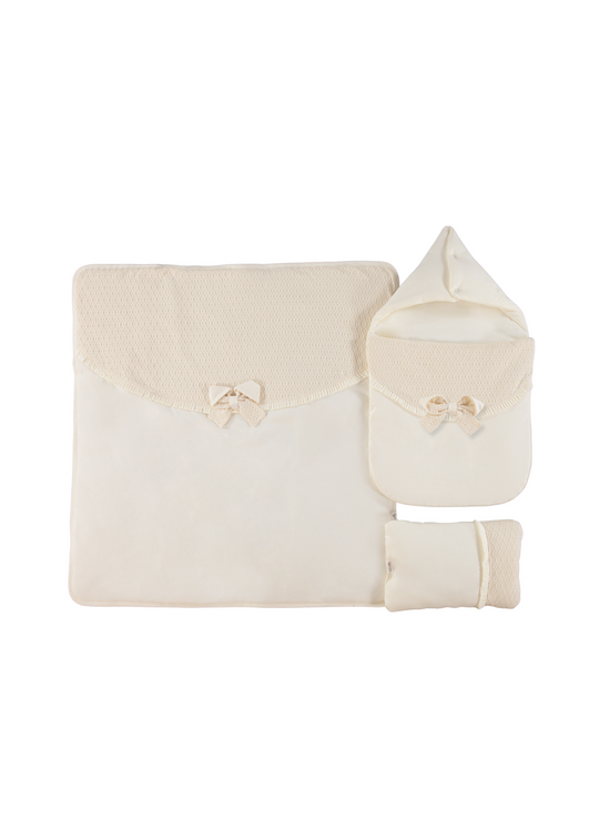 Set 3 Piese Portbebe Crem P546 Bebetto
