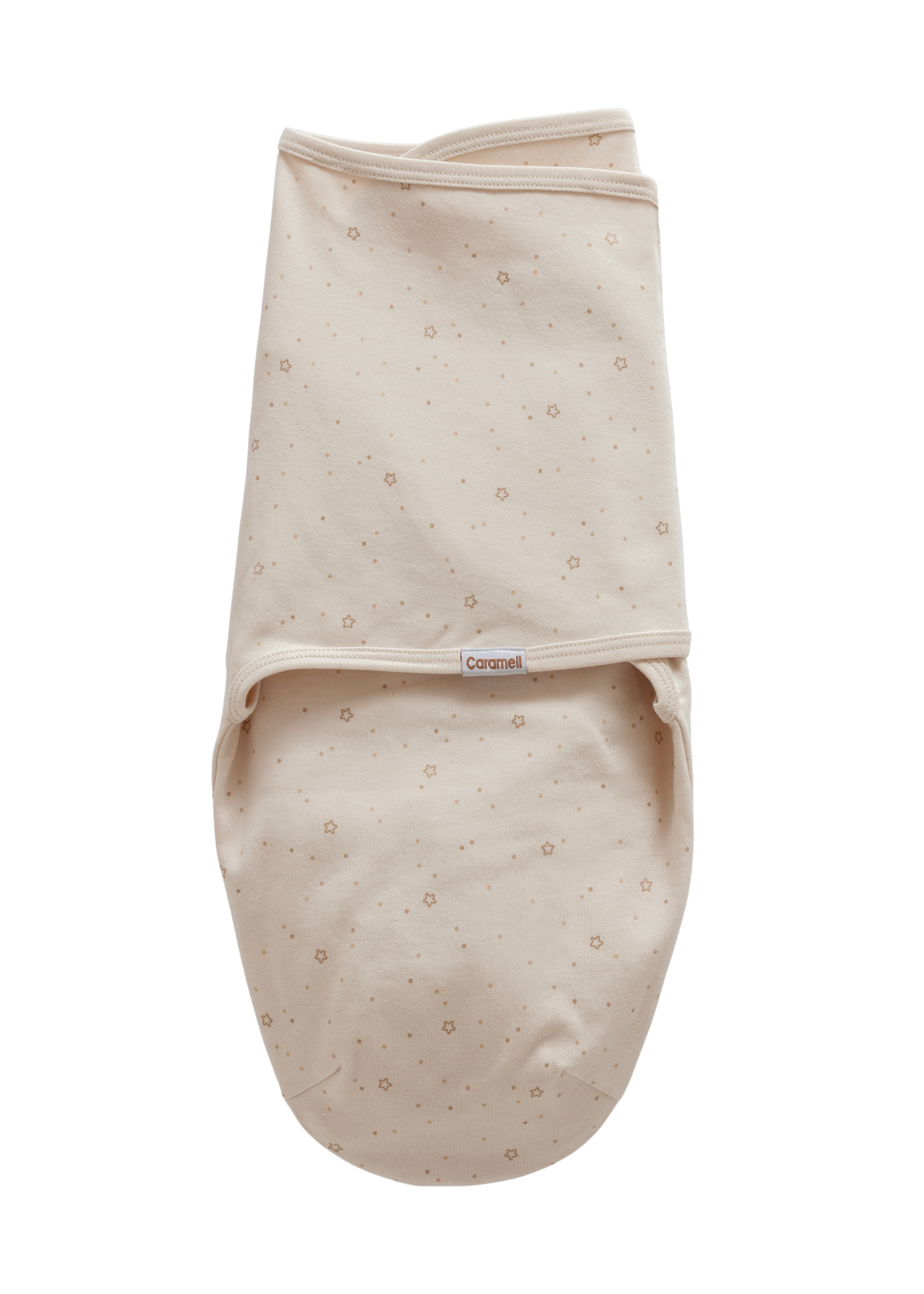 Sistem de Infasare din Bumbac Bej cu Stele KNE2213 Mell Sweet Baby