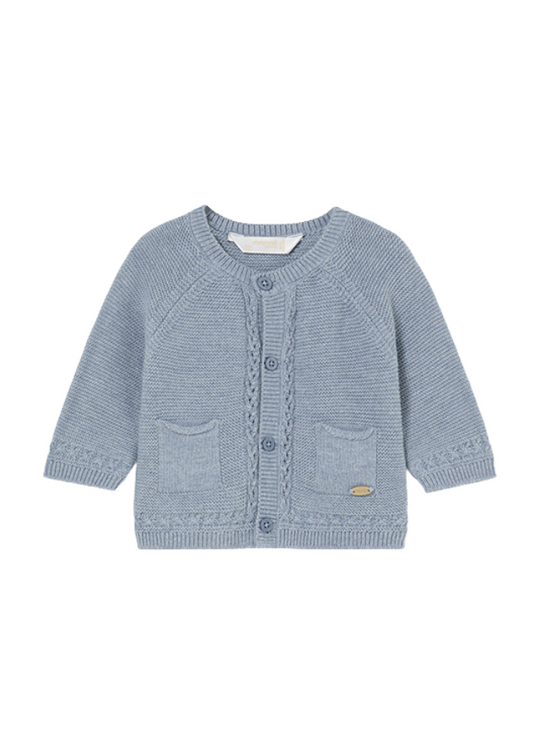 Blue knit cardigan with buttons 2302 Mayoral