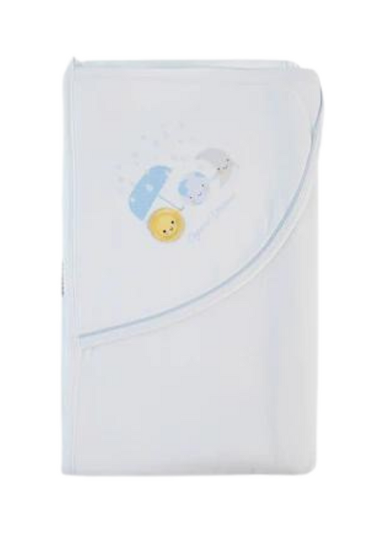 Organic Dreams Towel with Blue Umbrella S17120 Kitikate