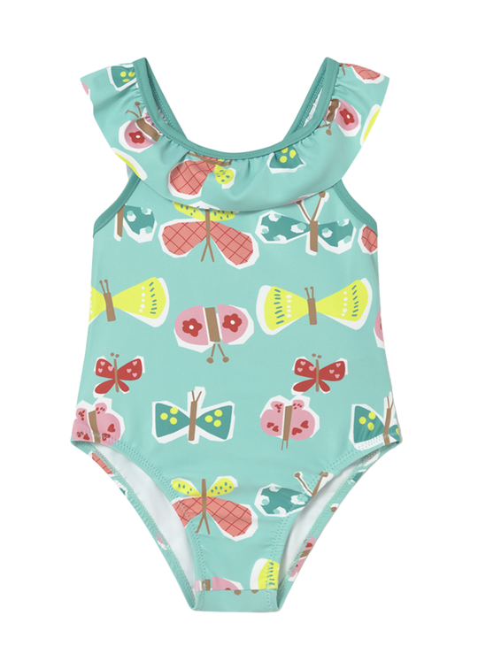 Costum Baie Turquoise cu Fluturi 1754 Mayoral