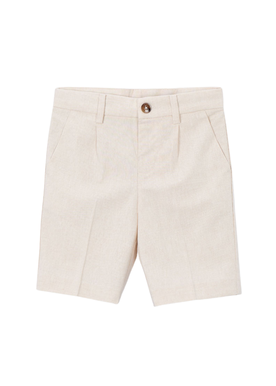 Pantaloni Scurti Eleganti Bej cu In 3201 Mayoral