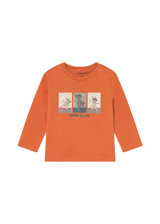 Bluza Portocalie cu Maneca Lunga 2063 Mayoral