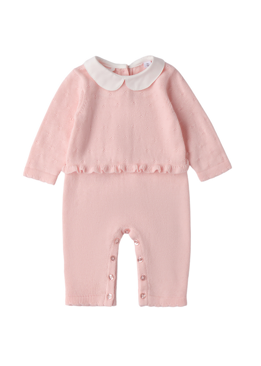 Long Knitted Jumpsuit Pink 3.F750/00 Minibanda