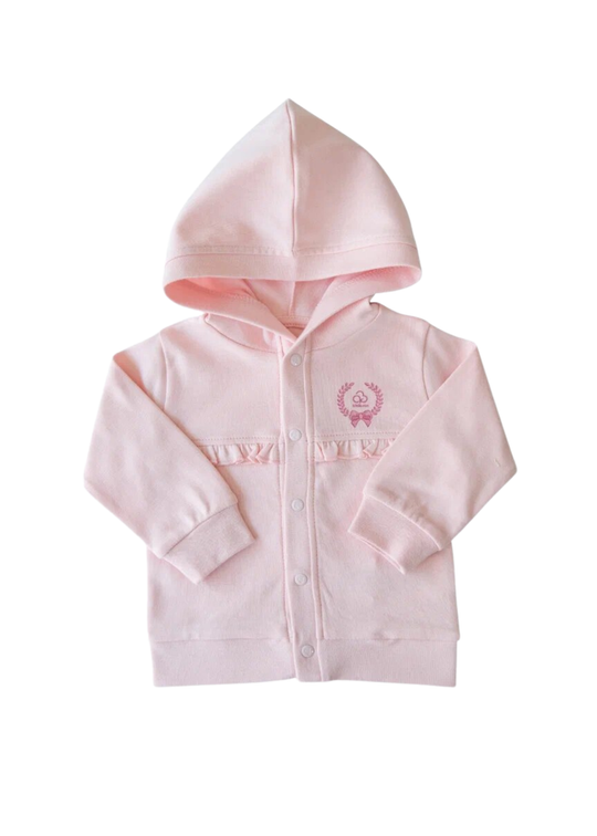 Jacheta Roz cu Gluga si Capse S26029 Kitikate