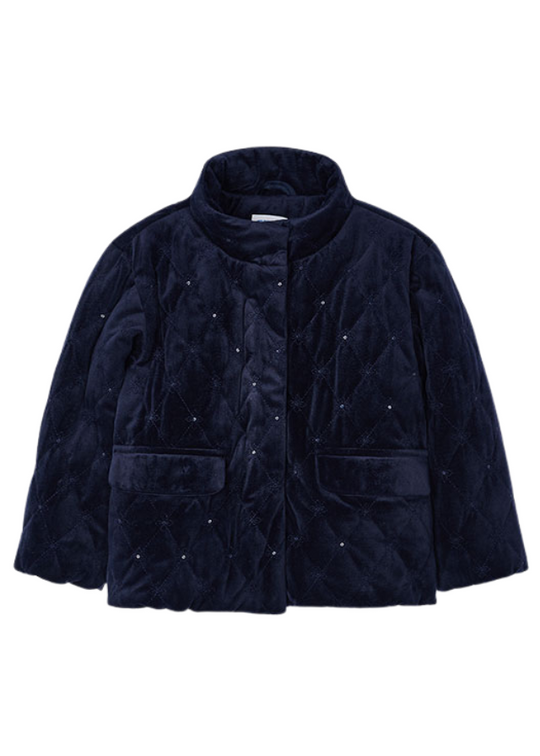 Geaca din Catifea Bleumarin cu Paiete 4488 col 62 Mayoral