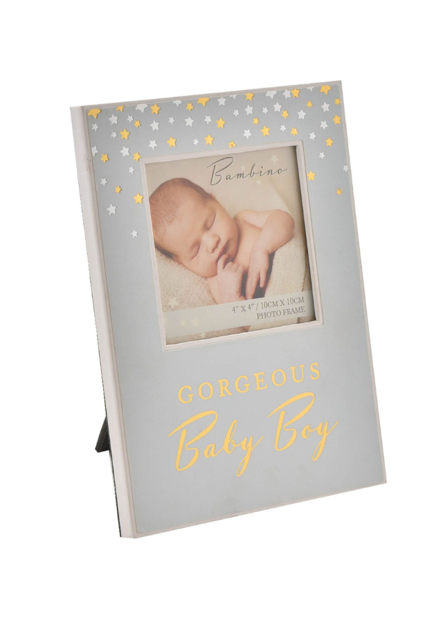 Rama Foto Bambino Paperwrap Bleu Christening CG1227B Bambino by Juliana