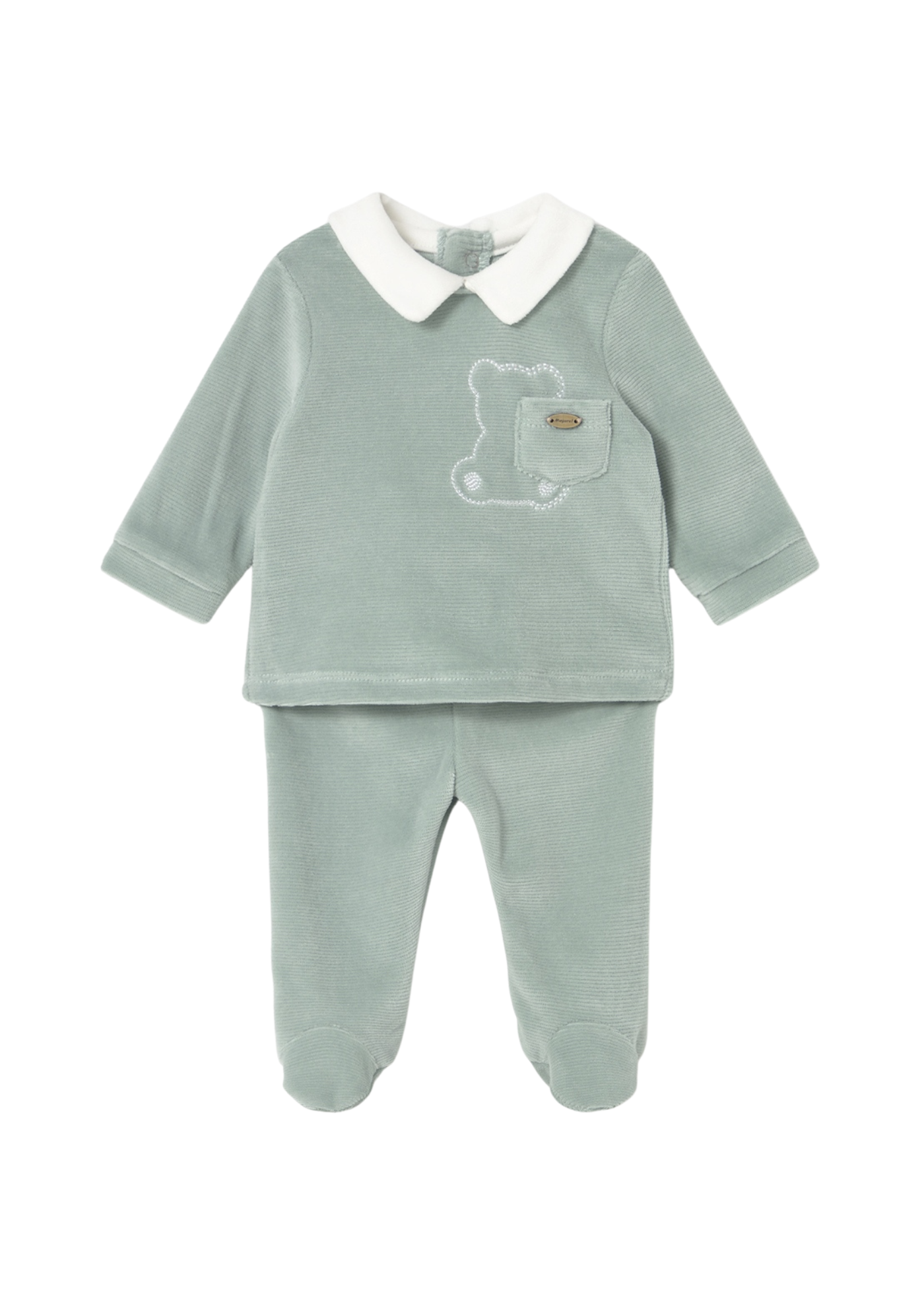 Set 2 Piese Velur Bluza si Pantaloni Bleu 2562 Mayoral