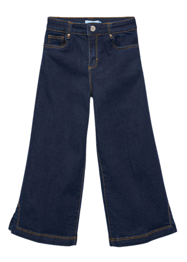 Pantaloni Denim Evazati Albastru Inchis 5718 Abel & Lula