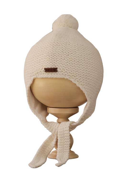 Caciula Tricotata Bej Lana Merinos 2005 Leo King