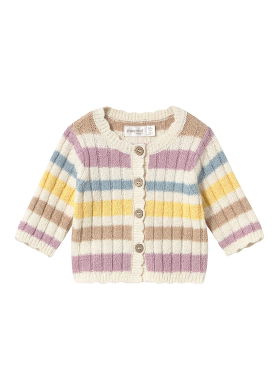Bolero Tricotat in Dungi Multicolore pentru Fetite 2301 – Mayoral