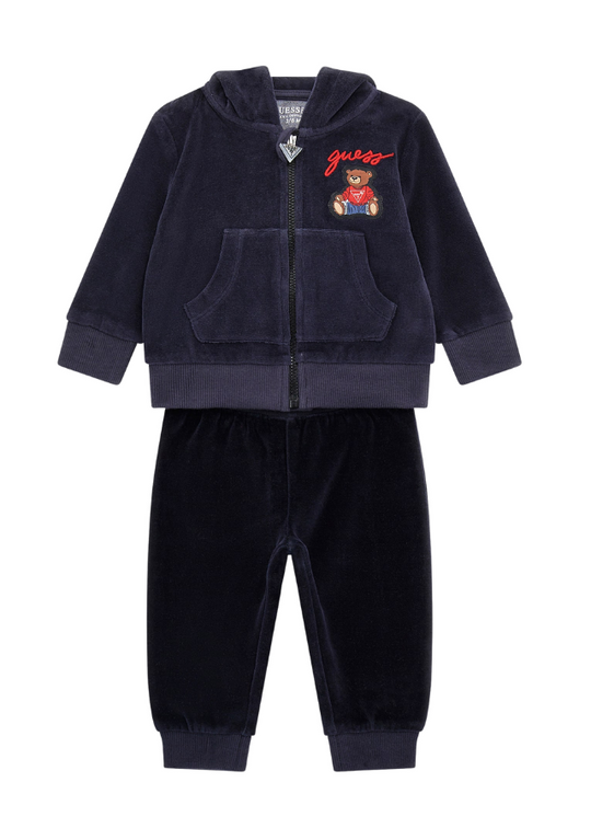 Tracksuit 2 Pieces Navy Blue Velor I4BG05 KAVN4 G7V2 Guess