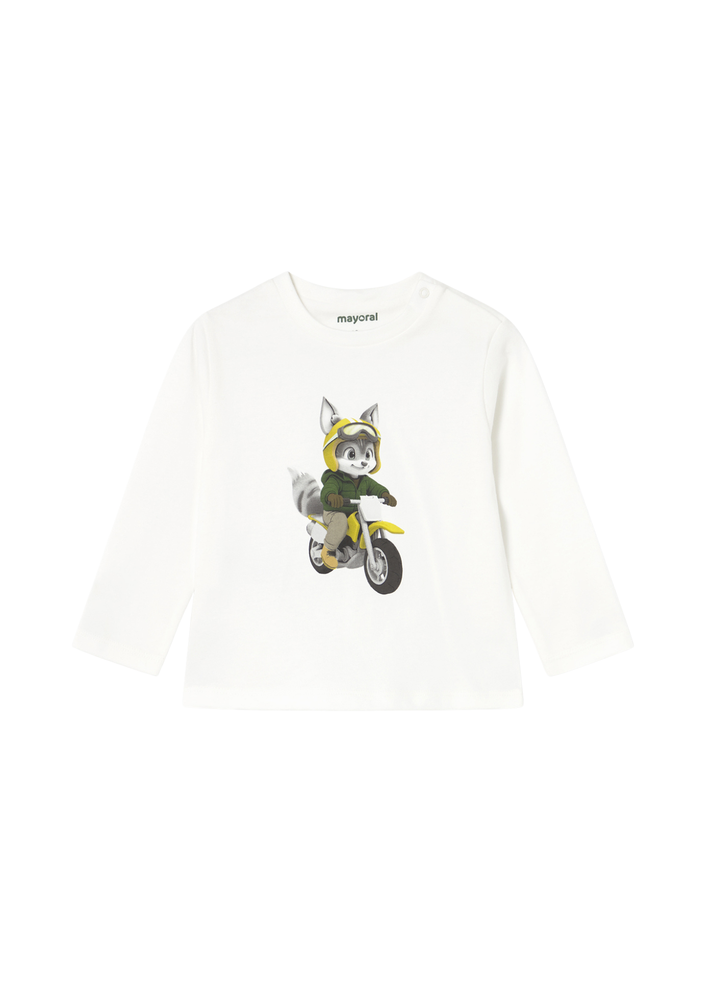 Bluza Ivory cu Maneca Lunga cu Imprimeu Raton 2065 Mayoral