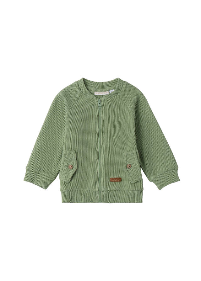 Jacheta Sport Verde Olive cu Fermoar 3.B614/00 Minibanda