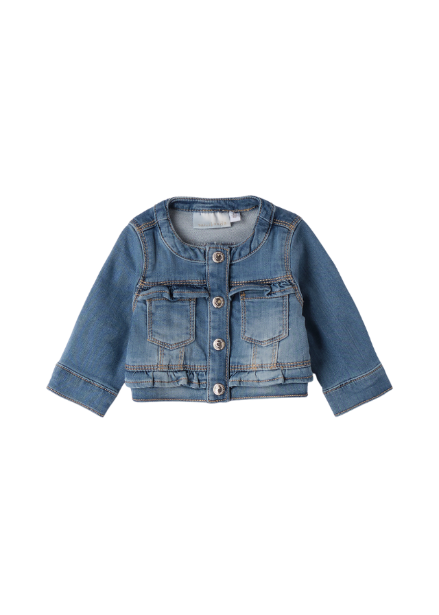 Geaca Denim Albastru Mediu cu Capse 3.B756/00 col 7400 Minibanda