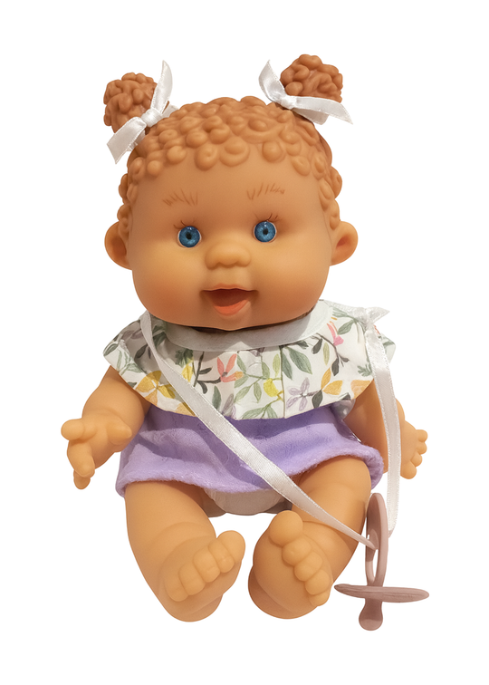 Papusa Parfumata cu Rochita Mov - 21 cm - 0494 - Nines