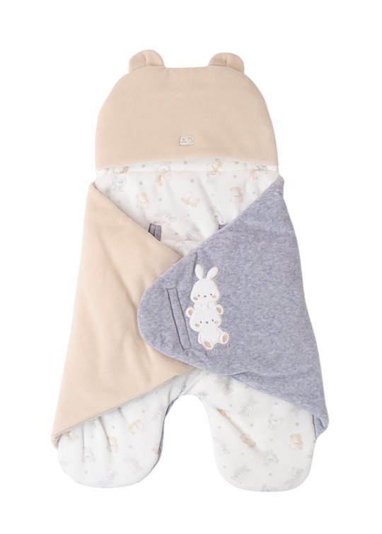 Beige and Grey Sleeping Bag 4.F160/00 iDO