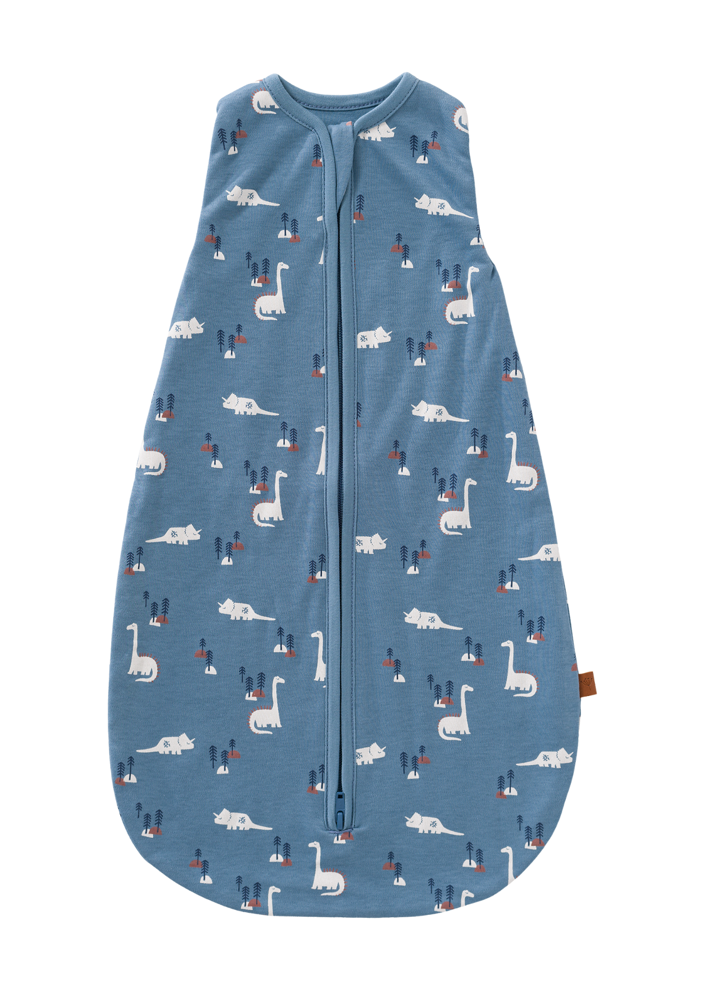 Sac de Dormit Nou-Nascuti Albastru Marin Imprimeu Dinozauri din Bumbac Organic 60 cm - 0.7 TOG F705-10 Fresk