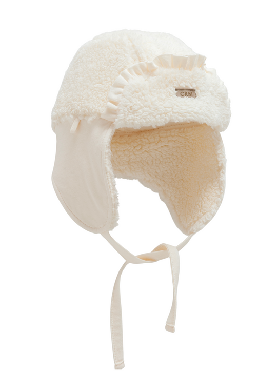 Caciula din Plus Bej SPK2118 Mell Sweet Baby