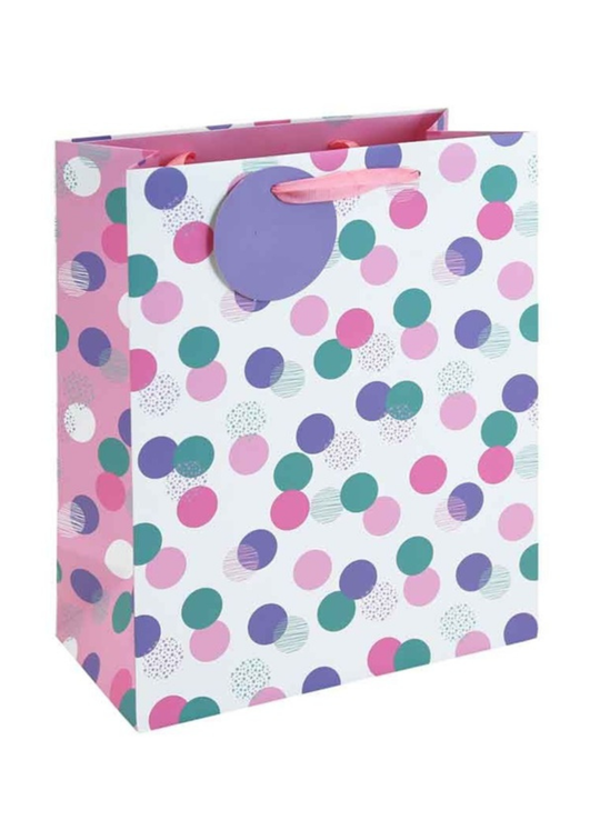 Punga CXadou Alb cu Roz cu Baloane Happy Birthday L 402M Ginza