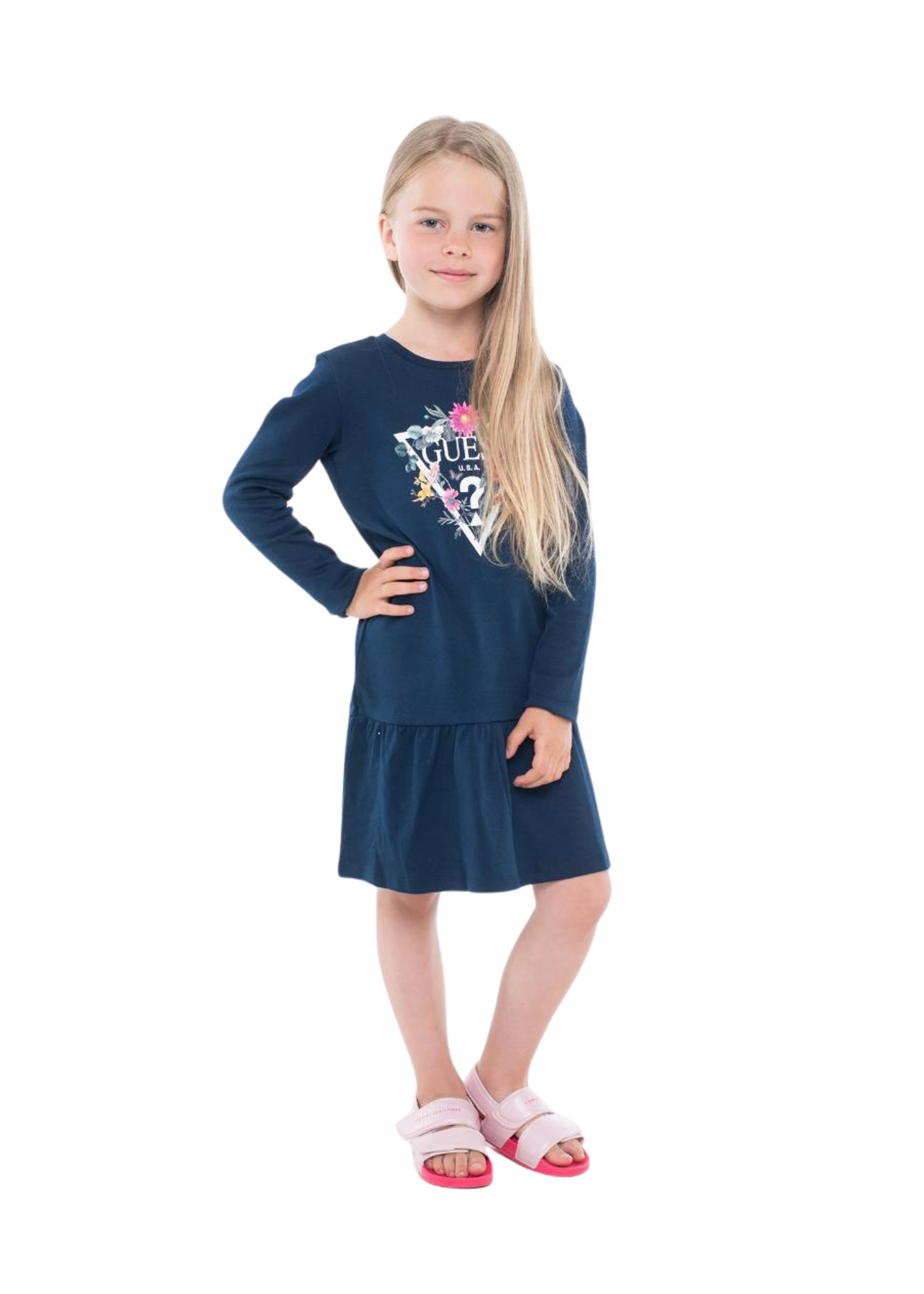 Rochie Bleumarin cu Maneca Lunga K3YK13 KA6W4 F7SB Guess