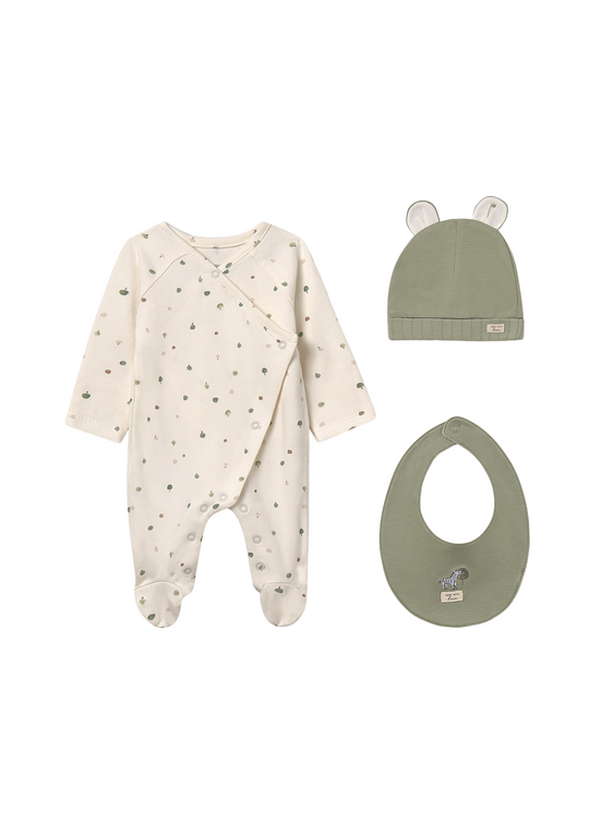 Set 3 Piese Salopeta Lunga Fes si Baveta Verde 9979 Mayoral