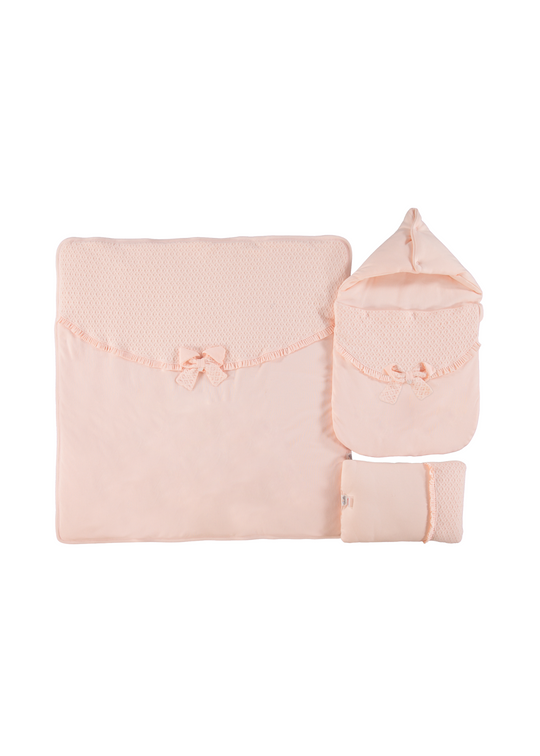 Set 3 Piese Portbebe Roz P546 Bebetto