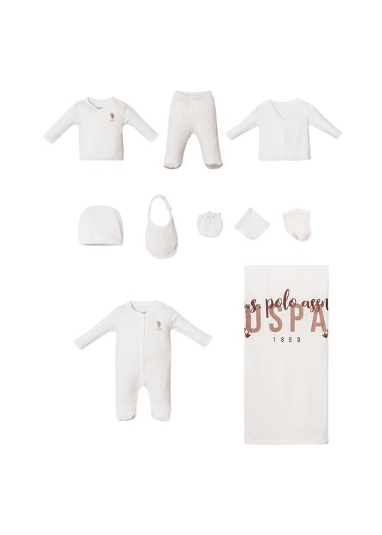 Maternity Set 10 Pieces Ivory USB2950 V1 Us Polo Assn