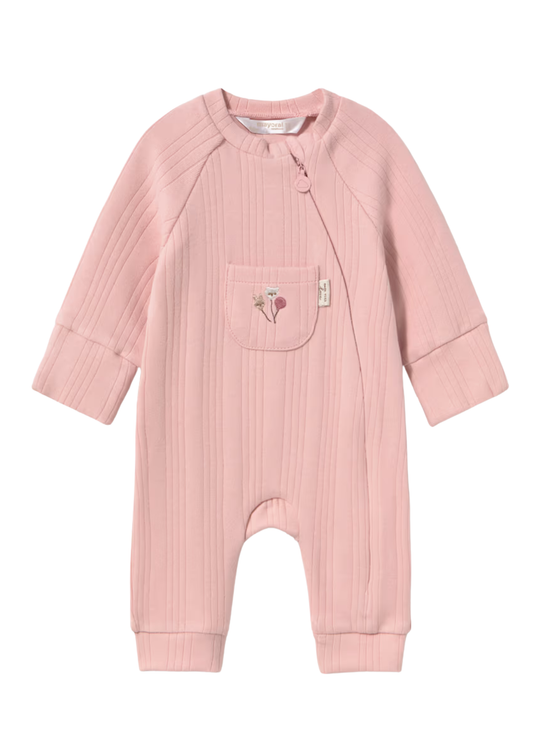 Costumas Tricotat Reiat Roz cu Broderie 2762 – Mayoral