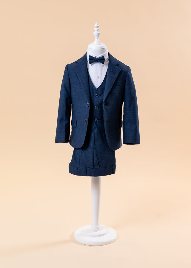 Elegant 5 Piece Navy Blue Suit 1809 LaKids