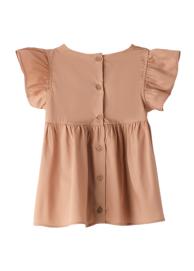 Bluza cu Maneca Scurta Maro cu Funda 0.B358/00 Sarabanda