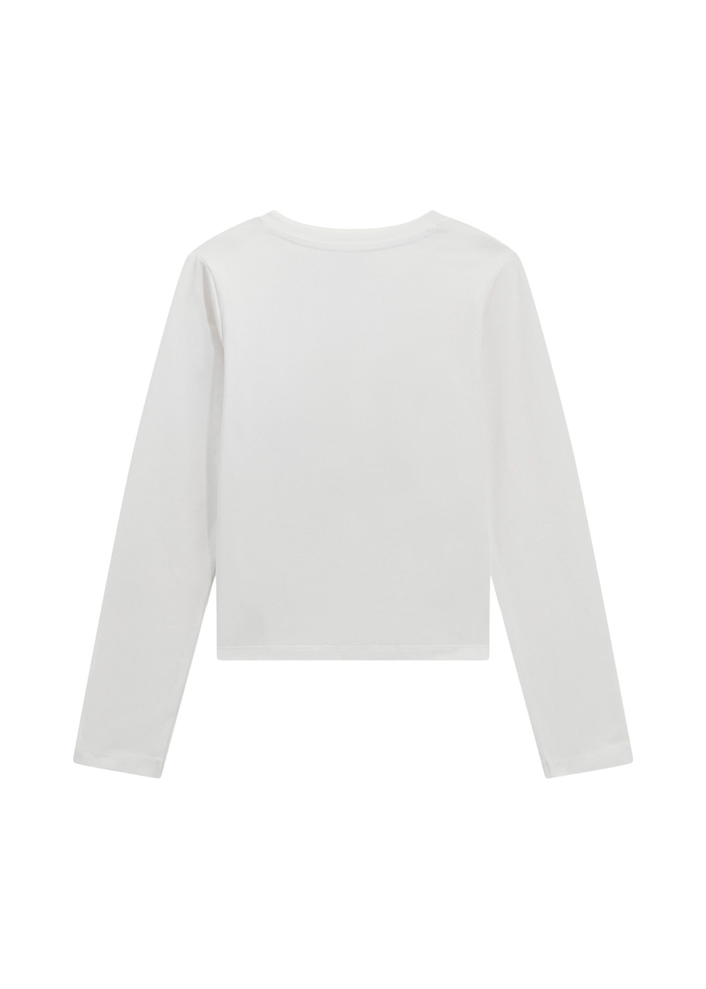 Bluza Alba cu Maneca Lunga cu Imprimeu Catel si Funda Saten J5BI09 J1314 G011 Guess