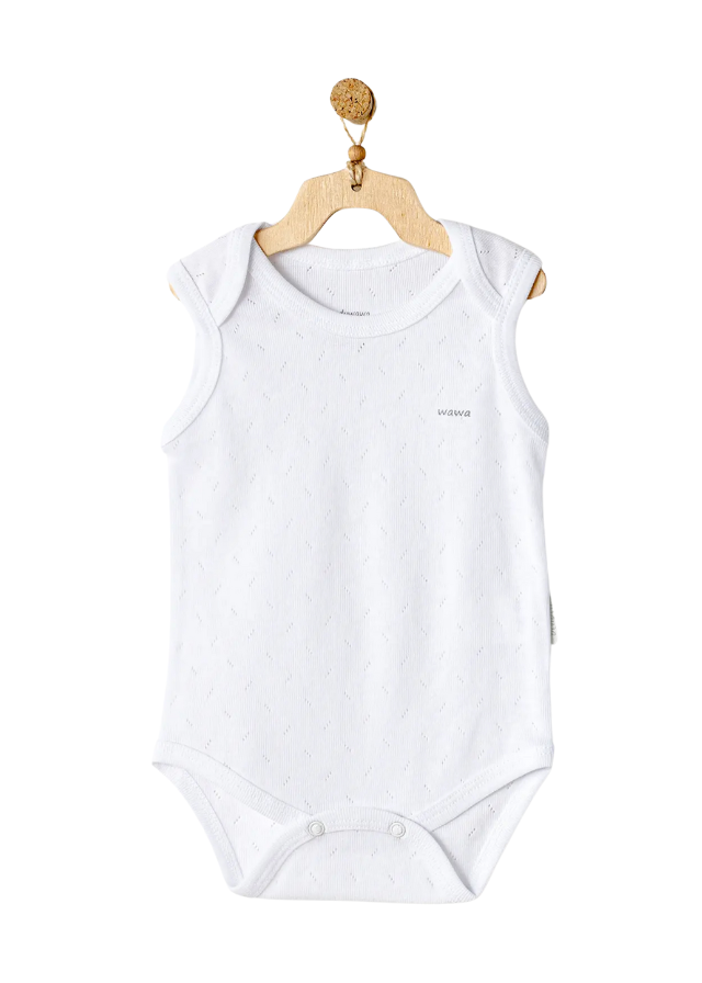 Set 2 Body Maieu Alb cu Bleu AC25553 Andywawa