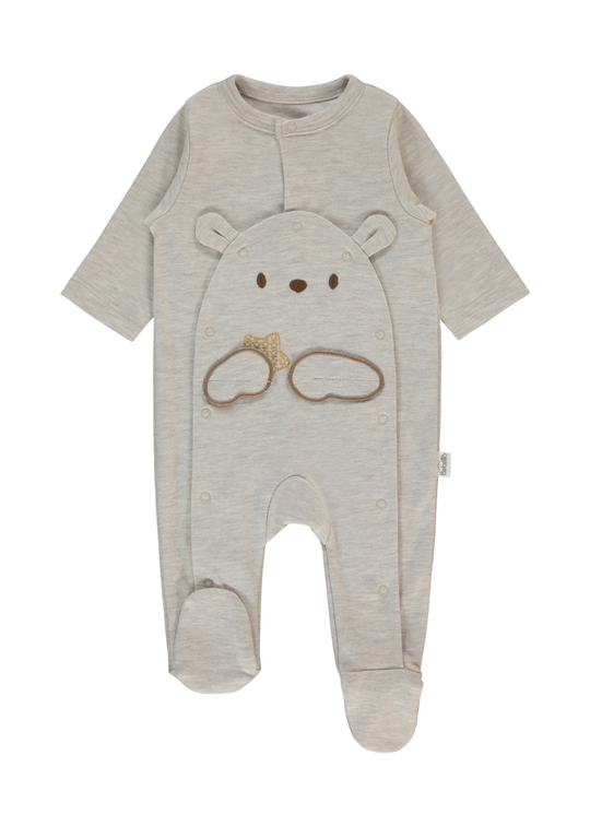 Salopeta Lunga Bej cu 2 Randuri de Capse T4041 Bebetto