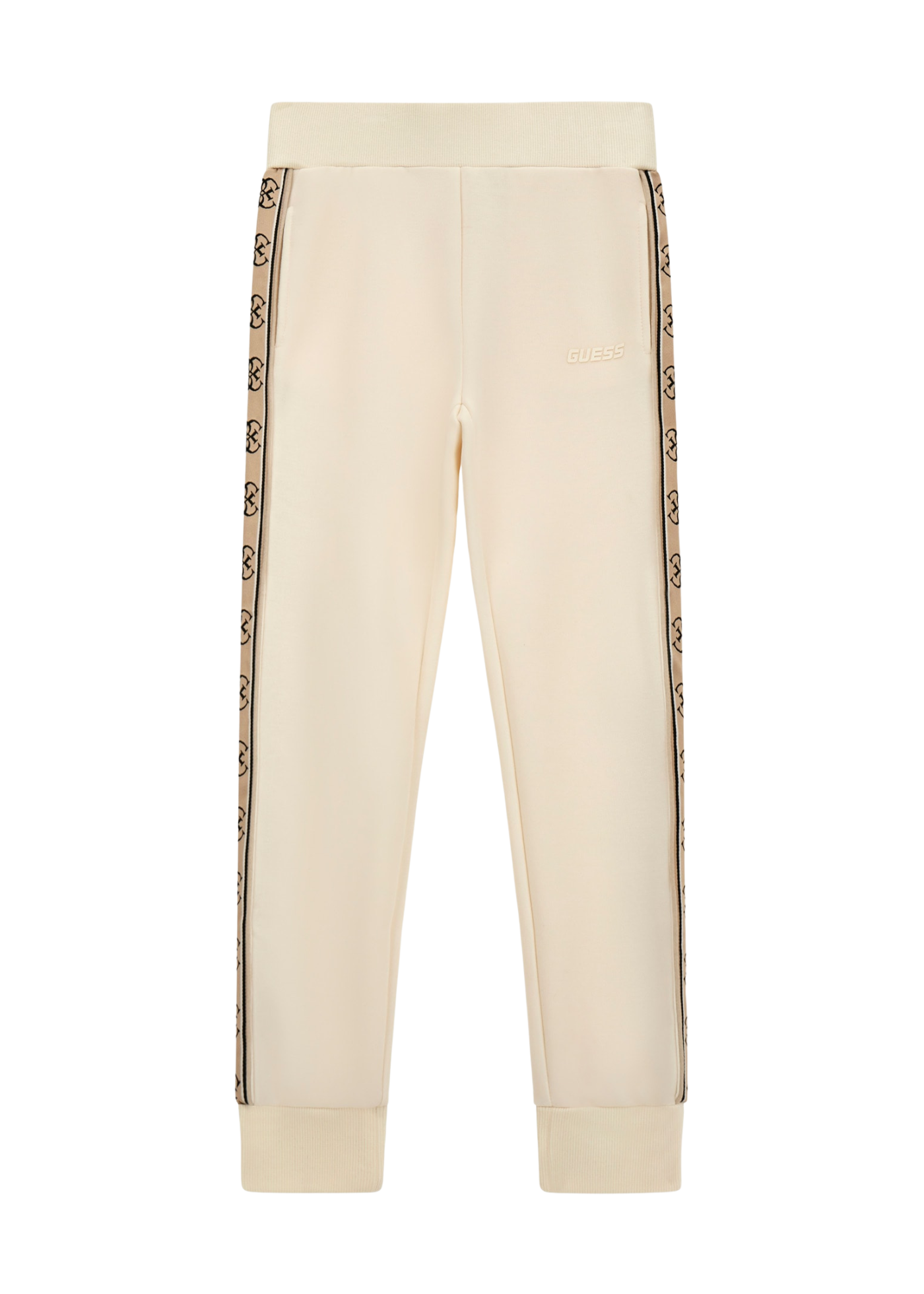 Pantaloni Lungi Sport Crem J2YQ27 KB3P2 G6K5 Guess
