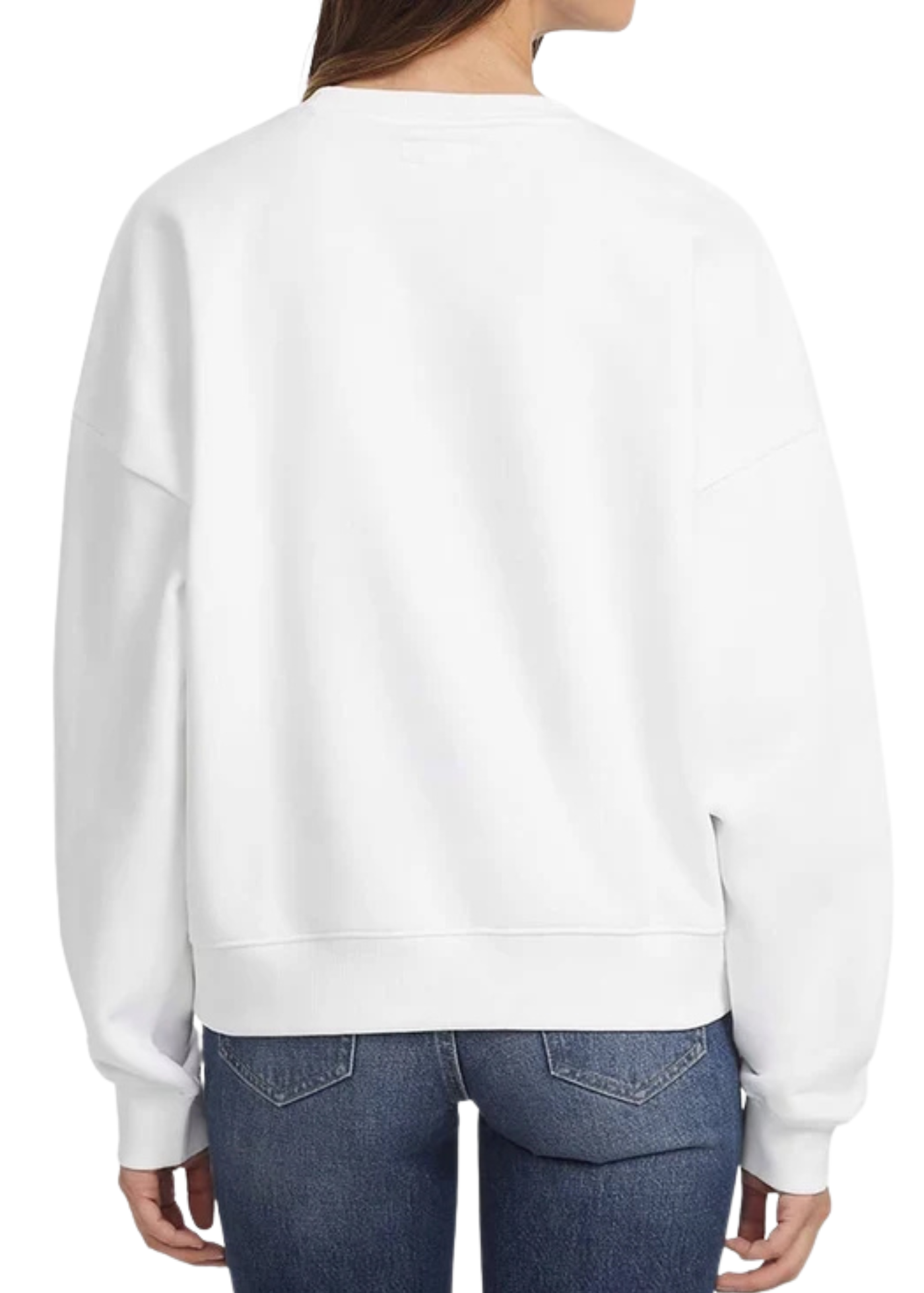 Bluza Sport Alba cu Logo Triunghi Rosu N73Q10 KAUG0 G011 Guess