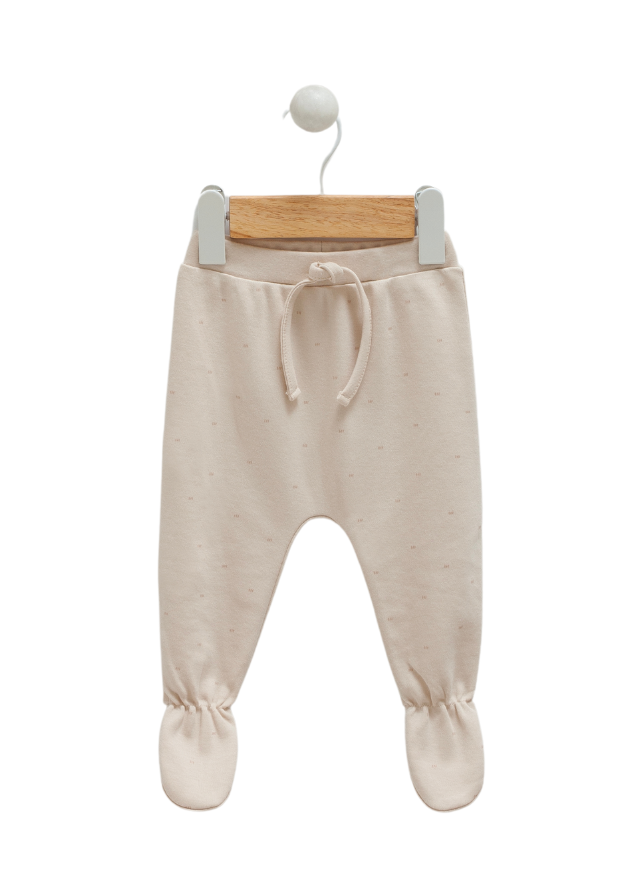 Set Bluza Pantaloni si Fes Bej cu Imprimeu Masini Flying Cars TKE1196 Mell Sweet Baby