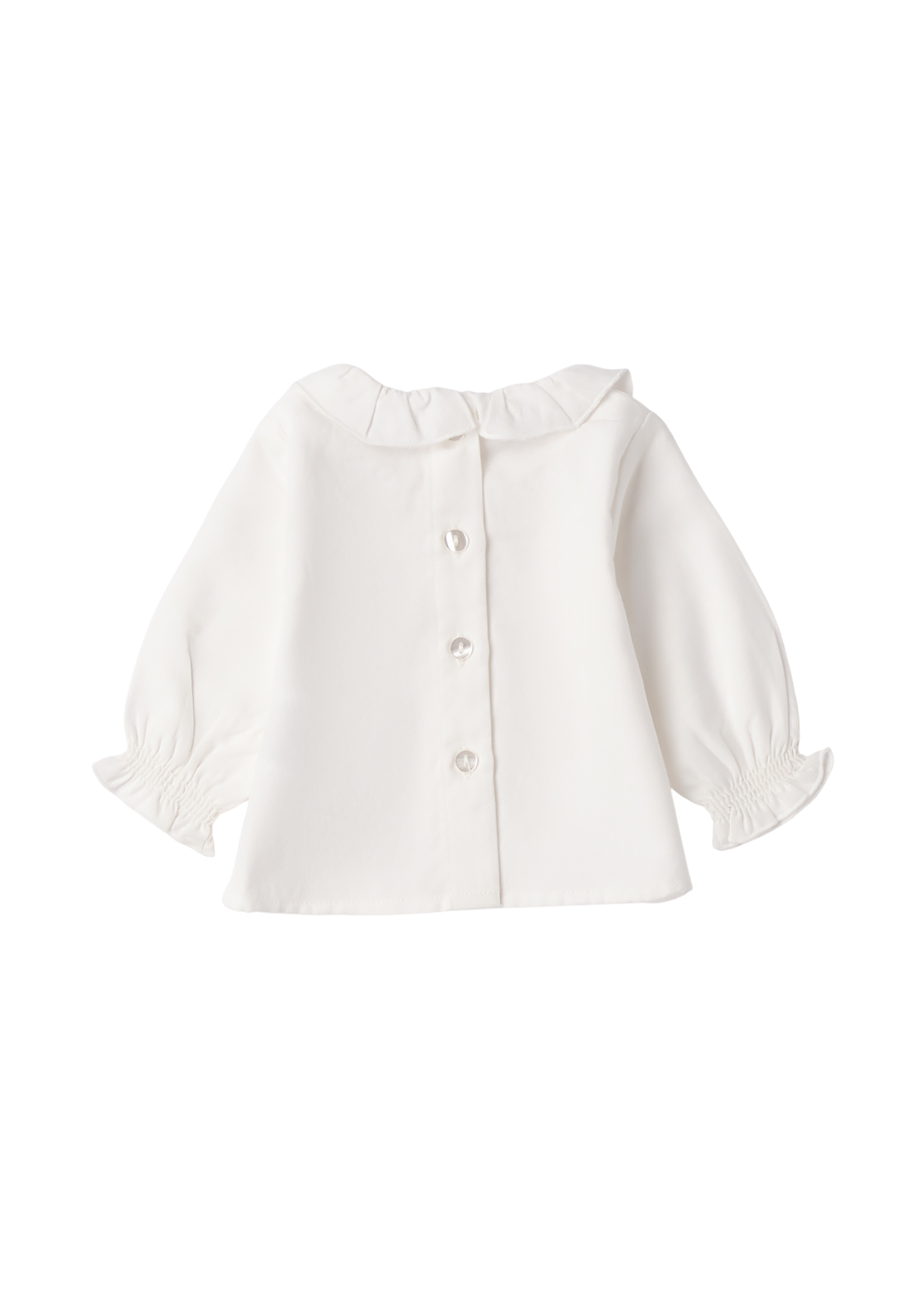 Bluza Crem cu Maneca Lunga si Volan la Guler 3.F700/00 Minibanda